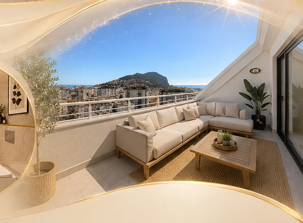Balcony and Alanya view