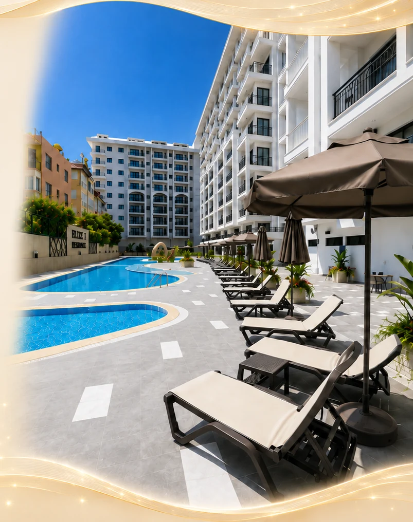 Elite Elize 1 Residence building and swimming pool