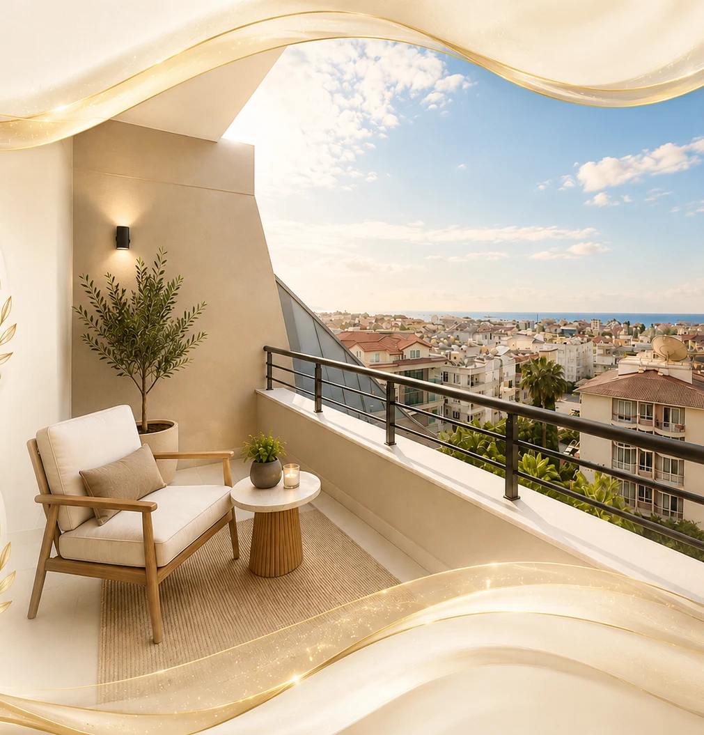 Elite Elize 2 balcony and Alanya view