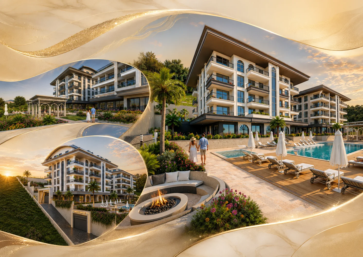 Elite Elize 5 Residence architecture, pool and landscaped garden
