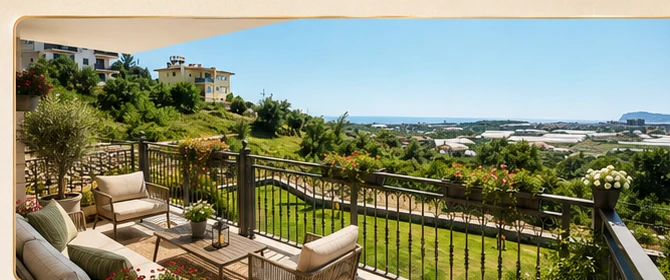 Sun Villas Garden balcony view