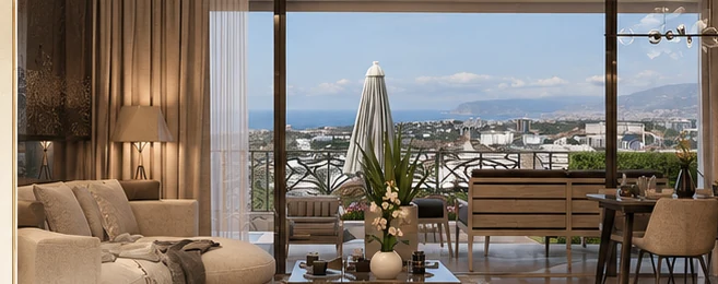 Sun Villas Garden panoramic sea view